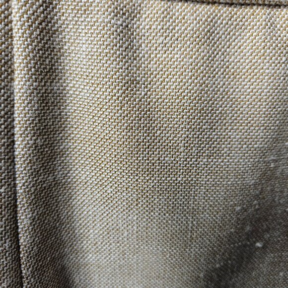 Pendleton Womens Beige Wool Blend Midi Skirt Size 12 With Back Pleat & Button Cl - Picture 4 of 7